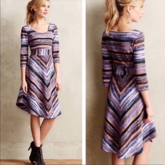 Anthropologie Dresses & Skirts - Anthropologie Maeve Chevron Dress